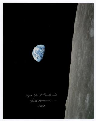 Lot #442 Frank Borman Signed 'Earthrise'