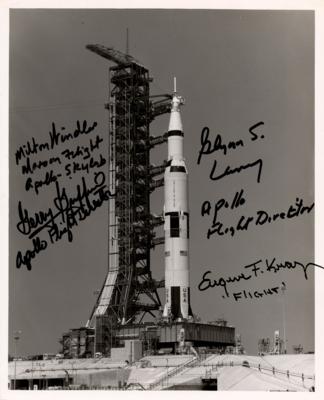 Lot #466 NASA Flight Directors (4) Signed Photograph - Kranz, Griffin, Lunney, and Windler - Image 1