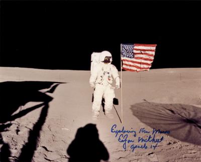 Lot #465 Edgar Mitchell Signed Photograph - Image 1