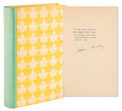 Lot #529 Aldous Huxley Signed Limited Edition Book