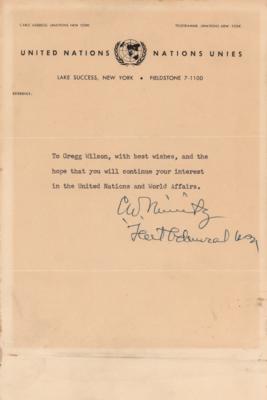 Lot #393 Chester Nimitz Typed Letter Signed - Image 1