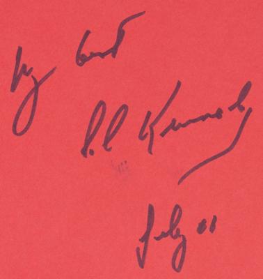 Lot #267 Ted Kennedy Signed Book - My Senator and Me - Image 2