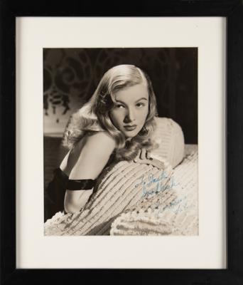 Lot #715 Veronica Lake Signed Photograph - Image 2