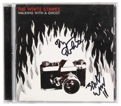 Lot #680 The White Stripes Signed CD - Walking with a Ghost EP - Image 1