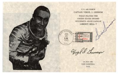 Lot #422 Gus Grissom Signed 'Project Mercury Phase