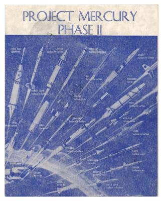 Lot #422 Gus Grissom Signed 'Project Mercury Phase II' Philatelic Souvenir Booklet - Image 2