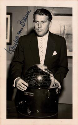 Lot #479 Wernher von Braun Signed Photograph - Image 1