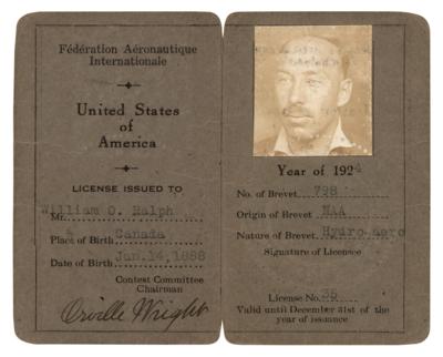 Lot #412 Orville Wright Signed 1924 Federation