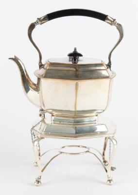 Lot #844 MGM Tea Set Engraved with Hepburn and Tracy Signatures - Image 2