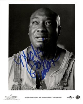 Lot #791 Michael Clarke Duncan Signed Photograph - Image 1