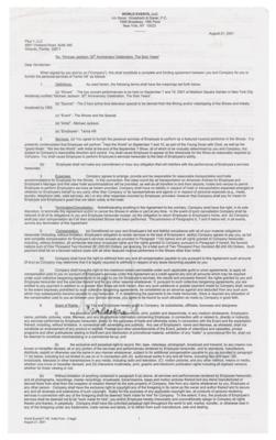 Lot #690 Michael Jackson Document Signed - 30th Anniversary Celebration Contract for Singer Tamia - Image 2