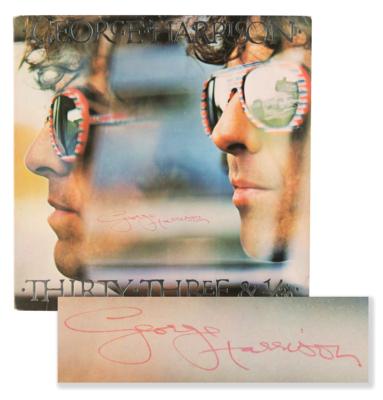 Lot #549 Beatles: George Harrison Signed Album -