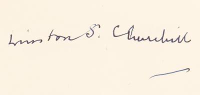 Lot #159 Winston Churchill Signed Book - A History of the English Speaking Peoples: Volume I, The Birth of Britain - Image 2