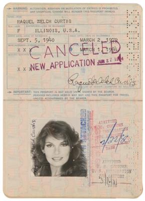 Lot #731 Raquel Welch's Personal Passport - Image 1