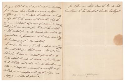 Lot #375 Duke of Wellington Autograph Letter Signed on Territorial Disputes Arising From the Fall of the Napoleonic Empire - Image 2