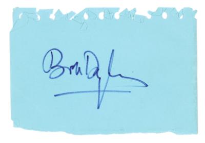 Lot #640 Bob Dylan Signature