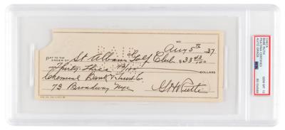 Lot #896 Babe Ruth Filled Out Signed Check to St.