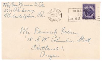 Lot #381 Norman Cota Autograph Letter Signed - Image 2