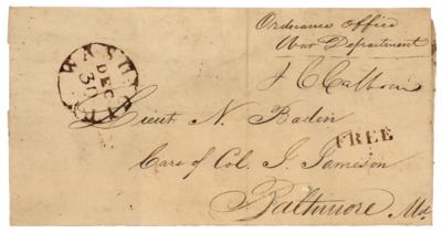 Lot #210 John C. Calhoun Signed Mailing Envelope