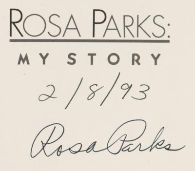 Lot #301 Rosa Parks Signed Book - My Story - Image 2