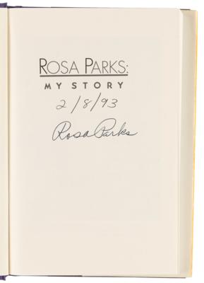 Lot #301 Rosa Parks Signed Book - My Story - Image 4