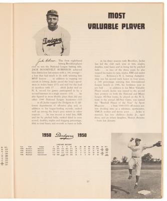 Lot #895 Jackie Robinson Signed 1950 Brooklyn Dodgers Yearbook - Image 3