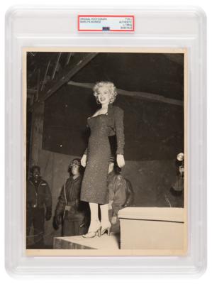 Lot #845 Marilyn Monroe Original Photograph from 1954 USO Tour - PSA Type I - Image 1