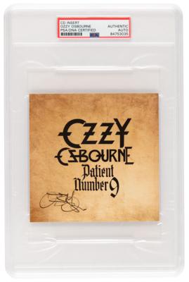 Lot #661 Ozzy Osbourne Signed CD Insert - Image 1