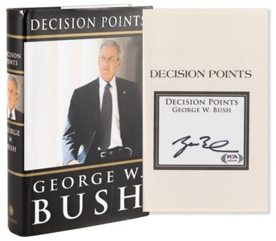 Lot #49 George W. Bush Signed Book - Decision Points - PSA/DNA GEM MINT 10 - Image 1