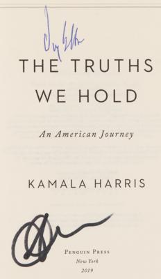 Lot #76 Kamala Harris and Doug Emhoff Signed Book - The Truths We Hold - Image 2