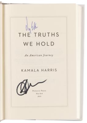 Lot #76 Kamala Harris and Doug Emhoff Signed Book - The Truths We Hold - Image 4