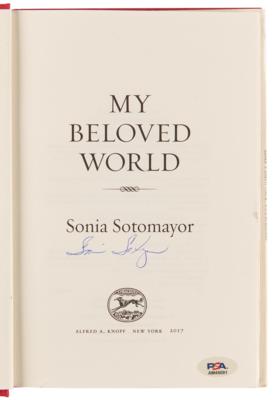 Lot #327 Sonia Sotomayor Signed Book - My Beloved World - Image 4