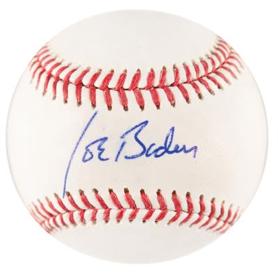 Lot #44 Joe Biden Signed Baseball - Image 1