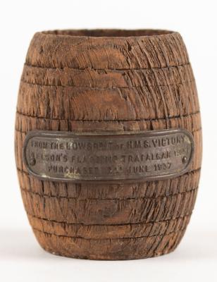 Lot #374 Horatio Nelson: HMS Victory Wooden Artifact - Image 1