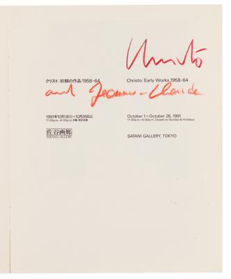 Lot #494 Christo and Jeanne-Claude Signed Exhibition Catalog - Image 4