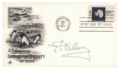 Lot #252 Edmund Hillary Signed First Day Cover