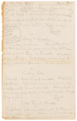 Lot #513 Samuel L. Clemens Handwritten Notes for a Tom Sawyer Stage Adaptation - Image 2