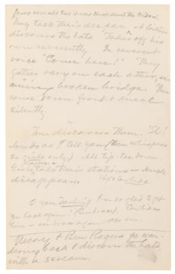 Lot #513 Samuel L. Clemens Handwritten Notes for a Tom Sawyer Stage Adaptation - Image 4