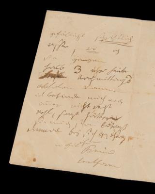 Lot #541 Ludwig van Beethoven Autograph Letter