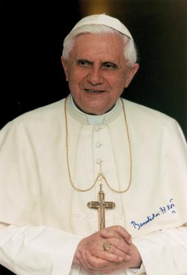Lot #172 Pope Benedict XVI Signed Photograph