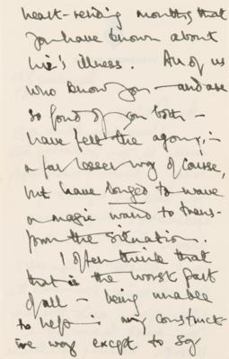 Lot #164 King Charles III Autograph Letter Signed, Four Months After Diana's Death: "I can so well imagine the unbearable emptiness you must feel at this time" - Image 3