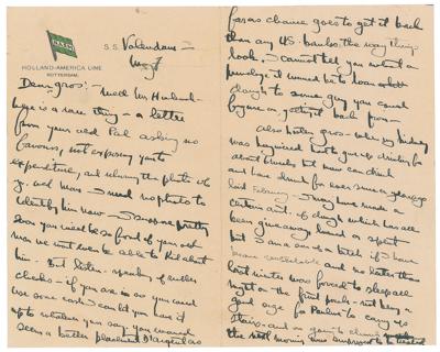 Lot #517 Ernest Hemingway (4) Letters on Drinking, Money, and Writing: "The reason I didn't write you about the book is because it is hard enough to write it without writing about it" - Image 2