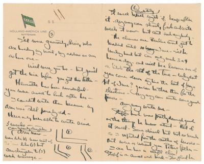 Lot #517 Ernest Hemingway (4) Letters on Drinking, Money, and Writing: "The reason I didn't write you about the book is because it is hard enough to write it without writing about it" - Image 4