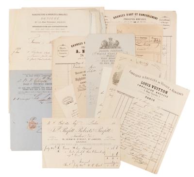 Lot #181 Louis Vuitton Autograph Letter Signed to a Founding Father's Descendent, Sending "Secondhand Trunks" - Image 4