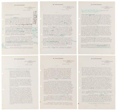 Lot #160 Chaim Weizmann Archive with (5) Signed Letters on Palestine, Israel, and World War II: “I am overcome by the terrible feeling that so far as the Jews are concerned, the Hitlerites have won the war” - Image 3