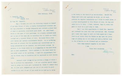 Lot #160 Chaim Weizmann Archive with (5) Signed Letters on Palestine, Israel, and World War II: “I am overcome by the terrible feeling that so far as the Jews are concerned, the Hitlerites have won the war” - Image 4