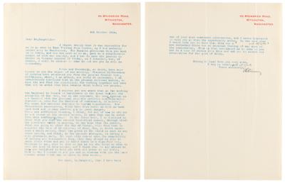 Lot #160 Chaim Weizmann Archive with (5) Signed Letters on Palestine, Israel, and World War II: “I am overcome by the terrible feeling that so far as the Jews are concerned, the Hitlerites have won the war” - Image 5