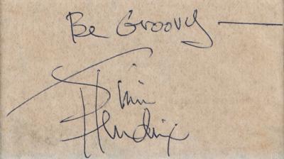 Lot #550 Jimi Hendrix Signature - Be Groovy