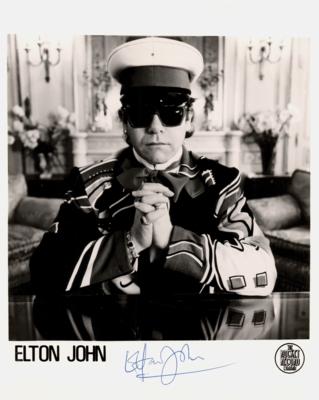 Lot #551 Elton John Signed Photograph
