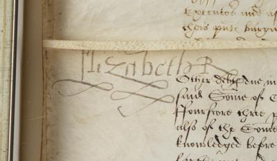 Lot #167 Queen Elizabeth I Rare Triple-Signed Document (1562) - Image 4